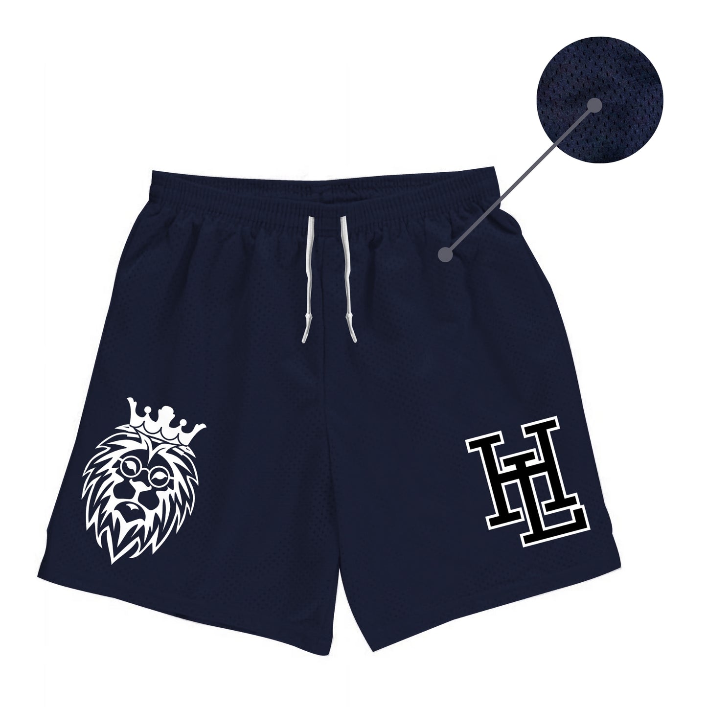 Jersey Mesh Gym Shorts - Navy