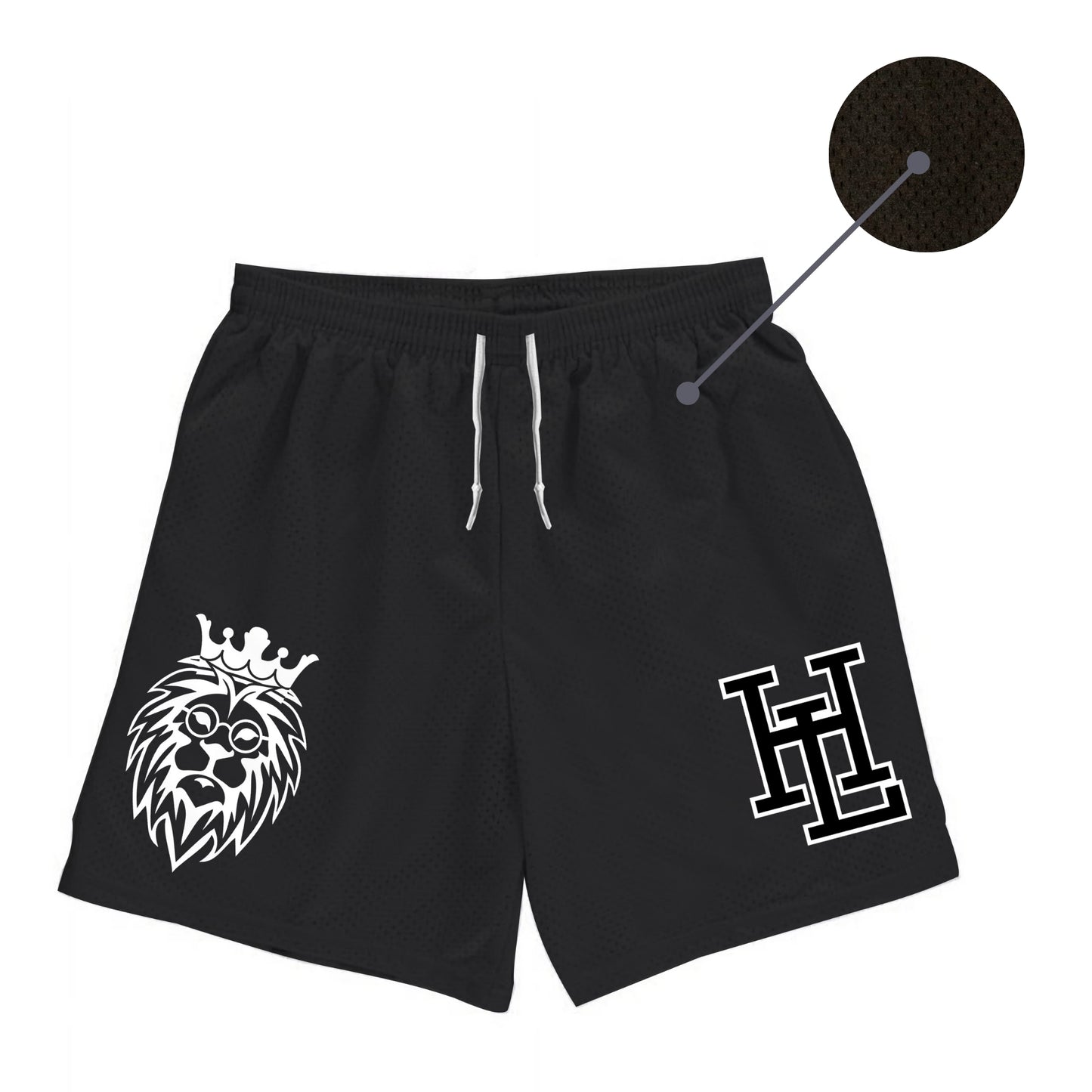 Jersey Mesh Gym Shorts - Black