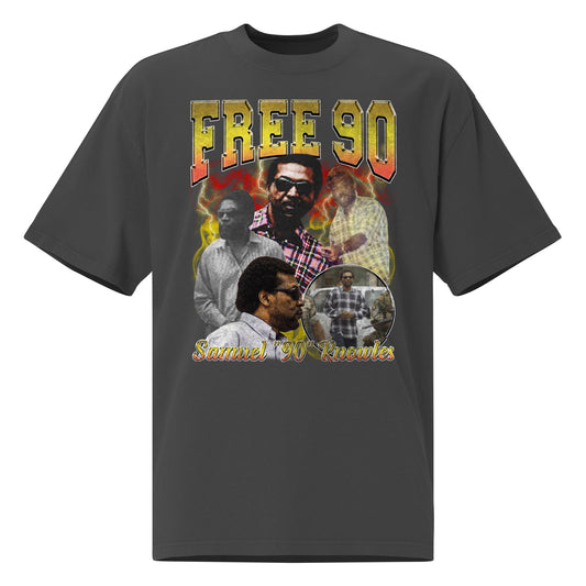 "Free 90" Oversized Faded Tee