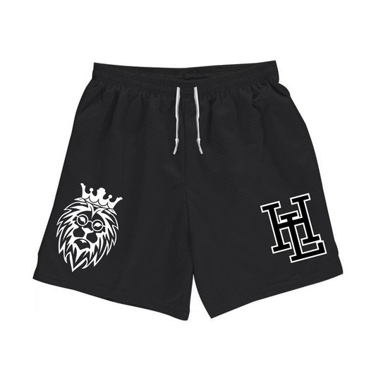 Jersey Mesh Gym Shorts - Black
