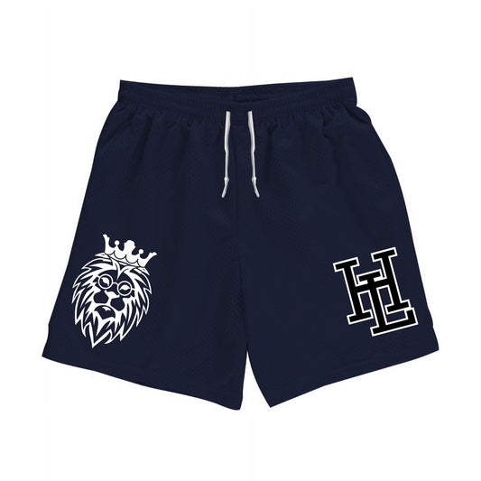 Jersey Mesh Gym Shorts - Navy